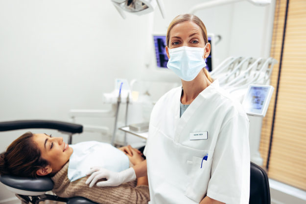 Dentists Open on Saturday a patient has access to her saturday dentist