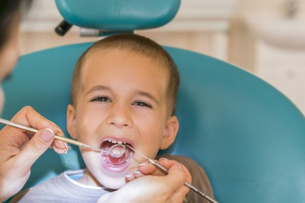 a young child at a family dentistry